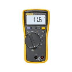 FLUKE FLUKE-116/CAL Multimetro Digital para Electricista con Termometro Integrado para Aplicaciones HVAC Uso con Voltaje Maximo de 600 V Pantalla LED Retroiluminada. Incluye Certificado de Calibracion