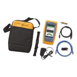 FLUKE NETWORKS LIQ-DUO-H6-MX Calificador de Red y Wi-Fi LinkIQ DUO / Verificacion de Cables hasta 10GBASE-T / Analisis Wi-Fi 6E / Pantalla Multitactil a Color / Diagnostico de Switch y PoE hasta Clase