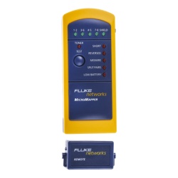 FLUKE NETWORKS MT-8200-49A Probador de Mapa de Cableado MicroMapper para Verificar Rapida y Facilmente la Integridad del Cableado de Par Trenzado de Ethernet
