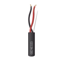 GENESIS 4153-1008 Carrete de Cable 305 Metros (1000 Pies) / 2 x 14 AWG Tipo FPL / Cable Direct Burial / Color Negro / Para Uso en Intemperie / Uso en Aplicaciones en Sistemas de Deteccion de Incendio