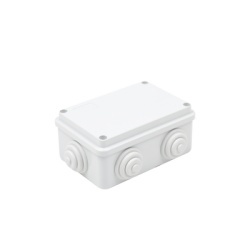 GEWISS GW-44-005 Caja Estanca de PVC Para Derivacion y Conexion 6 Entradas Tapa Atornillada 120x80x50 mm (Area interna) Uso Exterior IP55 Material que no Propaga el Fuego y Libre de Halogenos