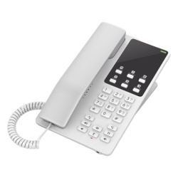 GRANDSTREAM GHP620W Telefono IP Hotelero Wi-Fi 2 lineas SIP con 2 cuentas codec Opus IPV4/IPV6 color blanco con gestion en la nube GDMS