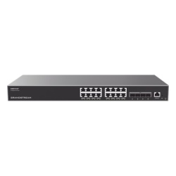 GRANDSTREAM GWN7812P Switch Capa 3 PoE+ Administrable / 16 puertos 10/100/1000 Mbps + 4 Puertos SFP+ de 10 Gigabits / Hasta 240W / Compatible con GWN Cloud.