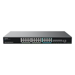 GRANDSTREAM GWN7822P Switch PoE Multigigabit Capa 3 / 24 Puertos Ethernet PoE (16x 1G 8x 2.5G)/ 4 Puertos SFP+ / PoE++ Dinamico / IPv6 e IPv4 / VLAN Avanzada / QoS / Stacking hasta 4 Dispositivos / Ad
