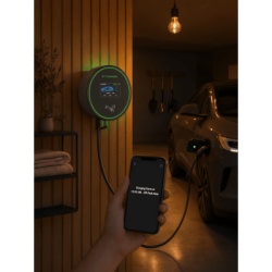 GREENC S01US48A Estacion de Carga para Vehiculos Electricos / 48 A / 11.5 kW / Conector Tipo 1 (SAE J1772) / 220-250 V Monofasico / Pantalla LCD 4.3 in (10.9 cm) / Cable TPU 5 m (16.4 ft) / Plug and P - Img 11