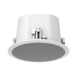 HANWHA VISION SPA-C110W Altavoz IP para instalacion en plafon / 10W / PoE+ / Para integracion con sistema Hanwha / SIP IPv4 HTTP DNS NTP TCP UDP ARP.