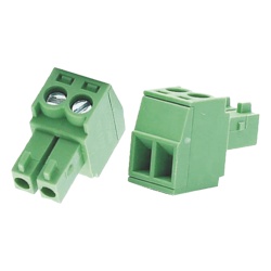 HIKVISION 101305175 Bornera Conector Macho / 3.5 mm / 2 Tornillos / Plástico Resistente / CCTV y Control de Acceso