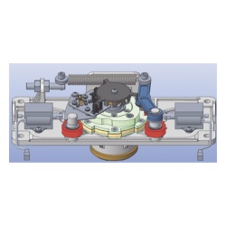 HIKVISION 202003938 Kit de actuador mecánico giratorio / Doble solenoide de paro / Sensor de paso integrado / Placa base metálica / Compatible con torniquete DS-K3G501LX