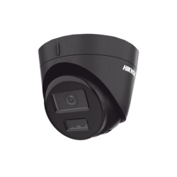 HIKVISION DS-2CD1343G2-LIUF/BLACK [Dual Light] Turret IP 4 Megapixel / Color Negro / Lente 2.8 mm / 30 mts IR + 30 mts Luz Blanca / Microfono Integrado / ACUSENSE Lite / Exterior IP67 / H.265 / PoE /
