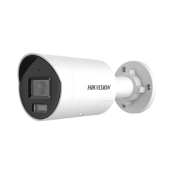 HIKVISION DS-2CD2087G3-LI2UY/SRB [Dual Light + ColorVu 3.0 + HikAI] Bala IP 8 Megapixel / Lente 2.8 mm / 40 mts IR + Luz Blanca / 2 Microfonos Integrados / Exterior IP67 / Estrobo Azul y Rojo / WDR 13