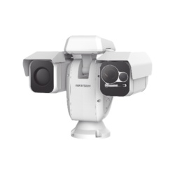 HIKVISION DS-2TD6237-50H4L/W Punta de Poste IP Dual / Termica 50 mm (384 X 288) + Optico 40X (4 Megapixel) / 800 mts IR / IP66 / Deteccion de Temperatura / microSD