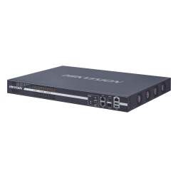 HIKVISION DS-6904UDI(C) Decodificador de Vídeo IP / 4 Salidas HDMI 4K / Decodificación 64 Canales / Videowall 25 Cámaras por Pantalla / Interfaz de Red 10/100/1000 Mbps y Fibra Óptica