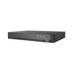 HIKVISION DS-7204HGHI-M1(T) DVR Pentahíbrido / 4 Canales TurboHD + 1 IP / 2 Megapixel 1080p Lite / AcuSense Lite / Audio Bidireccional Coaxitron / H.265+ / 1 Bahía HDD 4 TB / Salida HDMI y VGA Full HD