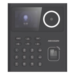 HIKVISION DS-K1T320EFX Terminal Facial Min Moe Administrable por Smartphone o Nube / Acceso y Asistencia / Lector PROX EM y Huellas/ 500 rostros / 1000 Huellas / Detección de Cubrebocas / HikConnect / Reconocimiento a 1.5 mts de distancia / HIK-IA