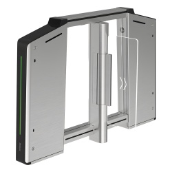 HIKVISION DS-K3B631TX-L/MPIQL-DP65 Torniquete Inteligente / Reconocimiento Facial Embebido / 30 a 60 Personas/Min / 20 Pares IR / Acero Inoxidable SUS304 / Carril 65 cm / -25°C a 70°C (-13°F a 158°F)