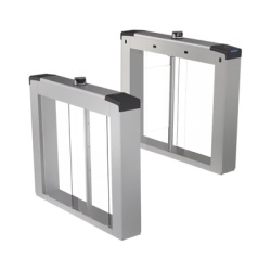 HIKVISION DS-K6B221TMX-LR Torniquete Swing Bidireccional / Reconocimiento Facial 100,000 Rostros / Lector Mifare 200,000 Tarjetas / 5,000,000 MCBF / 4 Sensores dToF / Paso 20-60 Personas/min / Carril 65 o 90 cm (25.6 o 35.4 in) / Wi-Fi AP y RJ45