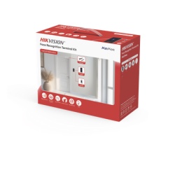 HIKVISION DS-KAS342 Kit Terminal Reconocimiento Facial / 1500 Rostros + 3000 Huellas + 3000 Tarjetas / Pantalla Tactil 4.3" / 2 MP Gran Angular / PoE + / Alimentacion Cerradura / IP65 / Wi-Fi + Audio