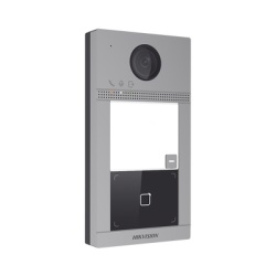 HIKVISION DS-KV8113-WME1(B) Videoportero IP 2 Megapixel / Llamada y Apertura Remota desde App Hik-Connect / PoE / Exterior IP65 + Antivandalico IK08 / 1 Departamento / Apertura con Tarjeta / Soporta 2 Puertas y hasta 6 Monitores