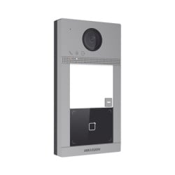 HIKVISION DS-KV8113-WME1(C) Videoportero IP 2 Megapixel / Llamada y Apertura Remota desde App Hik-Connect / PoE / Exterior IP65 + Antivandalico IK08 / 1 Departamento / Apertura con Tarjeta / Soporta 2