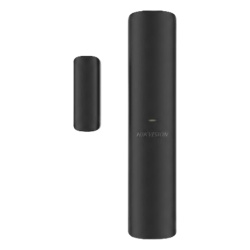 HIKVISION DS-PDMC-EG2-WB(B)/BLACK Contacto Magnético Inalámbrico / 2 Zonas Cableadas Adicionales / Comunicación Bidireccional 433 MHz / Montaje en Superficies Metálicas / Color Negro