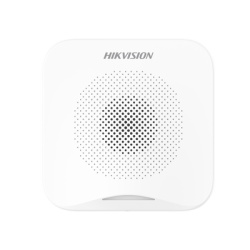 HIKVISION DS-PS201-WB Sirena Interior / Volumen 80-95 dB / 4 Tipos Alarma / Duración 10 s - 15 min / Autonomía 2 Años