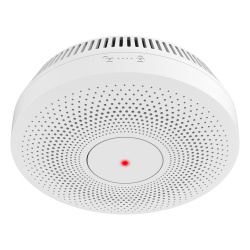 HIKVISION HF-S3E-R Detector de Humo Interconectable / Doble Sensor de Luz / Alarma 85 dB / Batería Litio 10 Años / Interconexión 30 Dispositivos / Montaje en Techo