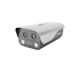 HIKVISION HF-VT410 (HikFire) Camara IP de Deteccion Termica de Incendios / Deteccion de Llamas y Temperaturas Anormales / 4 Megapixel (Lente Optico) + 1 Megapixel (Lente Termico) / Compatible con Hik-