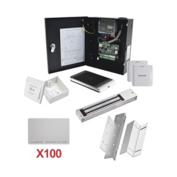 HIKVISION KIT-TARJETA-01 Kit de Control de Acceso / 10,000 Tarjetas / 50,000 Eventos / TCP-IP / Wiegand / Gabinete Metálico / 12 VCC / 0.94 x 0.78 x 0.23 pies