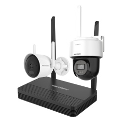 HIKVISION NKS422WBPH Kit IP Inalámbrico / 2 Megapixel / NVS 4 Canales / 2 Cámaras Wi-Fi / Dual Light 30 m (98.4 ft) / Audio Bidireccional / 97° HFOV