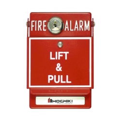 HOCHIKI DCP-AMS-KL-LP Estacion Manual Direccionable De Doble Accion En Ingles Con Llave (0600-01520)