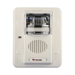 HOCHIKI HEC3-12WW Sirena Estrobo 12 Vcd Multi-Candela 15 hasta 110 cd Montaje En Pared Color Blanco Serie HEC3 (0500-05990) Hochiki
