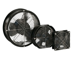 HOFFMAN A6AXFNPG Ventilador Axial Compacto 6 Pulgadas / 115VAC / 240 CFM / Silencioso / Acero Negro / 50 000 Horas Operacion