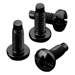 HOFFMAN AS1032B Kit de 20 Tornillos #10-32 x 0.75 Para Uso con Rieles de Tornillo Directo o Tuerca Enjaulada de Acero Color Negro