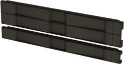 HOFFMAN D19BPT1RU Tapa Ciega para Rack / 19" / 1 UR / Instalación a Presión Sin Herramientas / Plástico UL / Color Negro