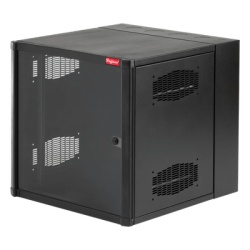 HOFFMAN EWMW242430 Gabinete AccessPlus de 12 UR Montaje en Pared de 19in Rieles Numerados y Roscados #10-32 Puerta con Ventana de Seguridad 600 mm de Ancho 762 mm de Profundidad 12 UR Color Negro