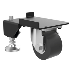 HOFFMAN PS1CLKHD Kit de Ruedas y Niveladores para Gabinetes Trabajo Pesado 3000 lbs (1361 kg) / Material Compuesto Negro / Ruedas Giratorias 360Â° / Acero Dulce con Recubrimiento en Polvo / Dimensione