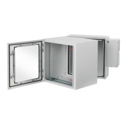 HOFFMAN PTHW362428G2A Gabinete Industrial ProTek de Puerta con Ventana Con Aire Acondicionado de 800 BTU Proteccion NEMA Tipo 4/12; IP66; IK10 Abatible Fabricado en Acero 19 UR Color Gris Claro