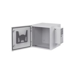 HOFFMAN PTRS242424G4A Gabinete Industrial ProTek de 12 UR de 612 x 600 x 614 mm Puerta Solida Con Aire Acondicionado de 800 BTU Proteccion NEMA Tipo 4/12; IP66 Fabricado en Acero Color Gris Claro