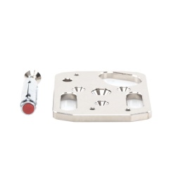 HONEYWELL HOME RESIDEO SC-110 Accesorio de montaje / Placa metálica con taquete de expansión / Fijación en concreto o soldadura en acero / Para sensores sísmicos serie SC100