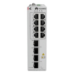HUAWEI S210I-8T4SX Switch Industrial eKit / 8 Puertos Gigabit + 2 SFP + 2 SFP+ / Montaje en Riel DIN / Fuente Redundante 1+1 : 9.6 a 50 VCD / Libre de licenciamiento / Gestion gratuita desde la Nube