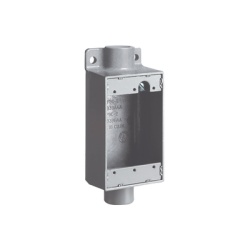 HUBBELL HUB-FSC2 Caja Rectangular Tipo FSC de Aluminio libre de Cobre de 3/4".