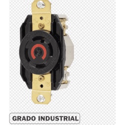 HUBBELL HUB-HBL-2710 Receptaculo con Bloqueo de Media Vuelta Industrial 30 a 125/250 V CA / 3 Polos 4 Hilos / Nema L14-30R.