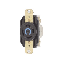 HUBBELL HUB-HBL-2720 Receptaculo con Bloqueo de Media Vuelta Industrial 30 A 250 V CA / 3 Polos 4 Hilos / Nema L15-30R.