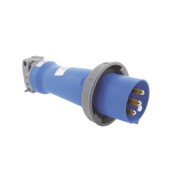 HUBBELL HUB-HBL-330-P6W Clavija industrial 30 A 250 V CA 2 Polos 3 Hilos IP67. Grado Industrial.