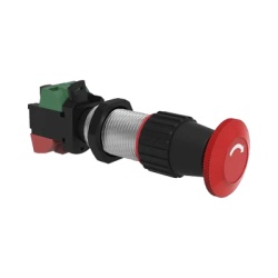 HUBBELL KILLARK HUB-GZM-T1R-M3 Cabeza de Hongo Rojo con Actuador de Pestillo / Liberacion por Torsion / Longitud 40 mm (1.57 Pulgadas) / 3/4 NPSM