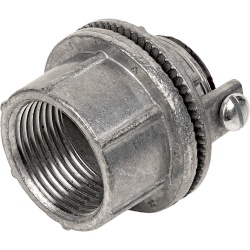 HUBBELL KILLARK HUB-WH-3G Conector Meyers de Zinc de 1" con Tornillo de Puesta a Tierra.