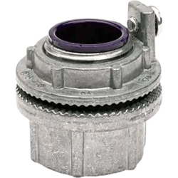 HUBBELL KILLARK HUB-WH3-AG Conector Meyers de Aluminio de 1" con tornillo de puesta a tierra, disponible para Áreas Peligrosas Clase 1 División 2 de acuerdo con NEC 501.10.