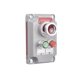 HUBBELL KILLARK HUB-XCS-0A15 Cubierta para Estacion de Control con 2 Botones Pulsadores Rojo-Verde y Luz Piloto Roja / Uso en Areas Clasificadas