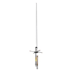 HUSTLER G6-270-R Antena Base Doble Banda Fibra de Vidrio VHF 144-148 MHz /UHF 440-450 MHz 6 dB de ganancia