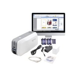IDP SMART51SK Kit de Impresora tarjetas de PVC / Puede Crecer a Laminador/ Una Cara / Incluye: 2 x Ribbon a Color 100 Tarjetas PVC Kit de Limpieza Software